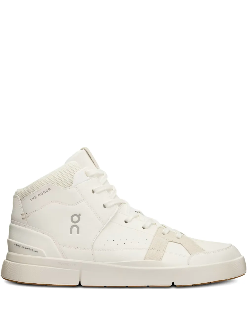 On Running THE ROGER Clubhouse Mid "White/Sand" sneakers - ホワイト On Running THE ROGER Clubhouse Mid "White/Sand" sneakers - ホワイト