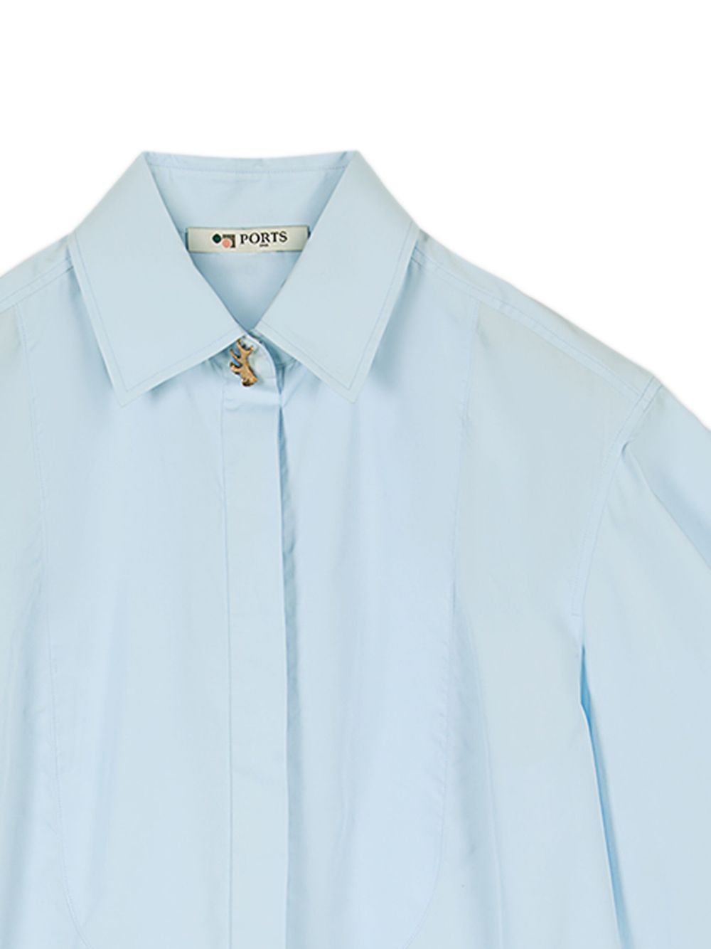 Ports 1961 Blouse met ballonmouwen - Blauw