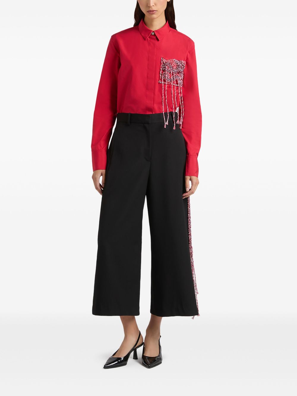 Ports 1961 embellished shirt - Rood