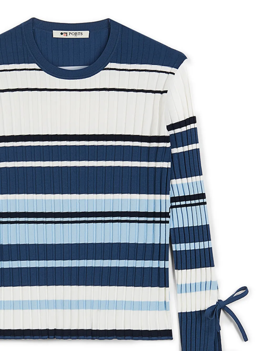 Ports 1961 striped sweater - Blauw