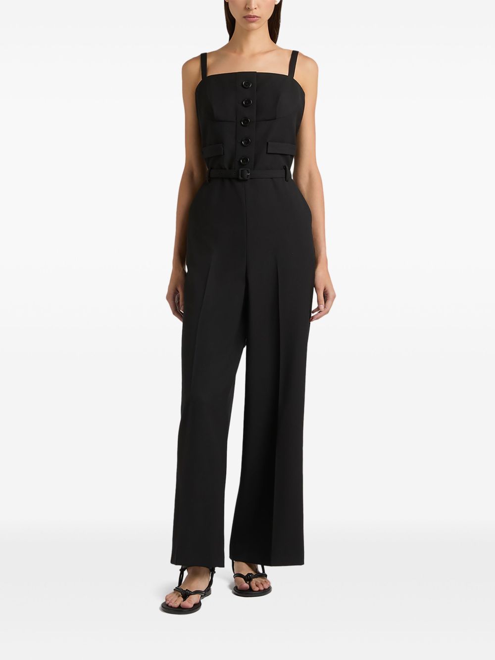 Ports 1961 Mouwloze jumpsuit - Zwart