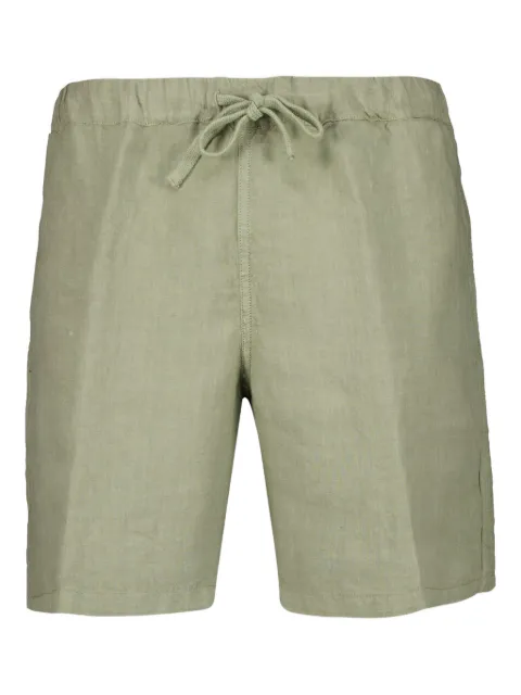 120% Lino Shorts in lino con vita elasticizzata