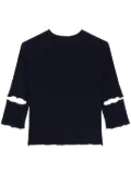 Ports 1961 cut-out sweater - Blue