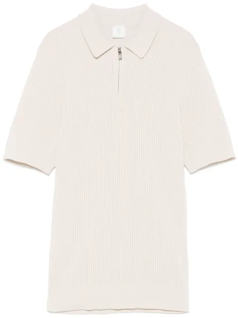 Eleventy ribbed-knit  polo shirt