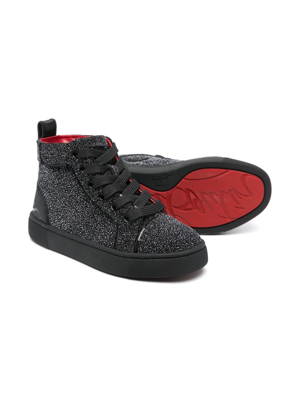 Christian Louboutin Kids Funnytopi sneakers - Zwart