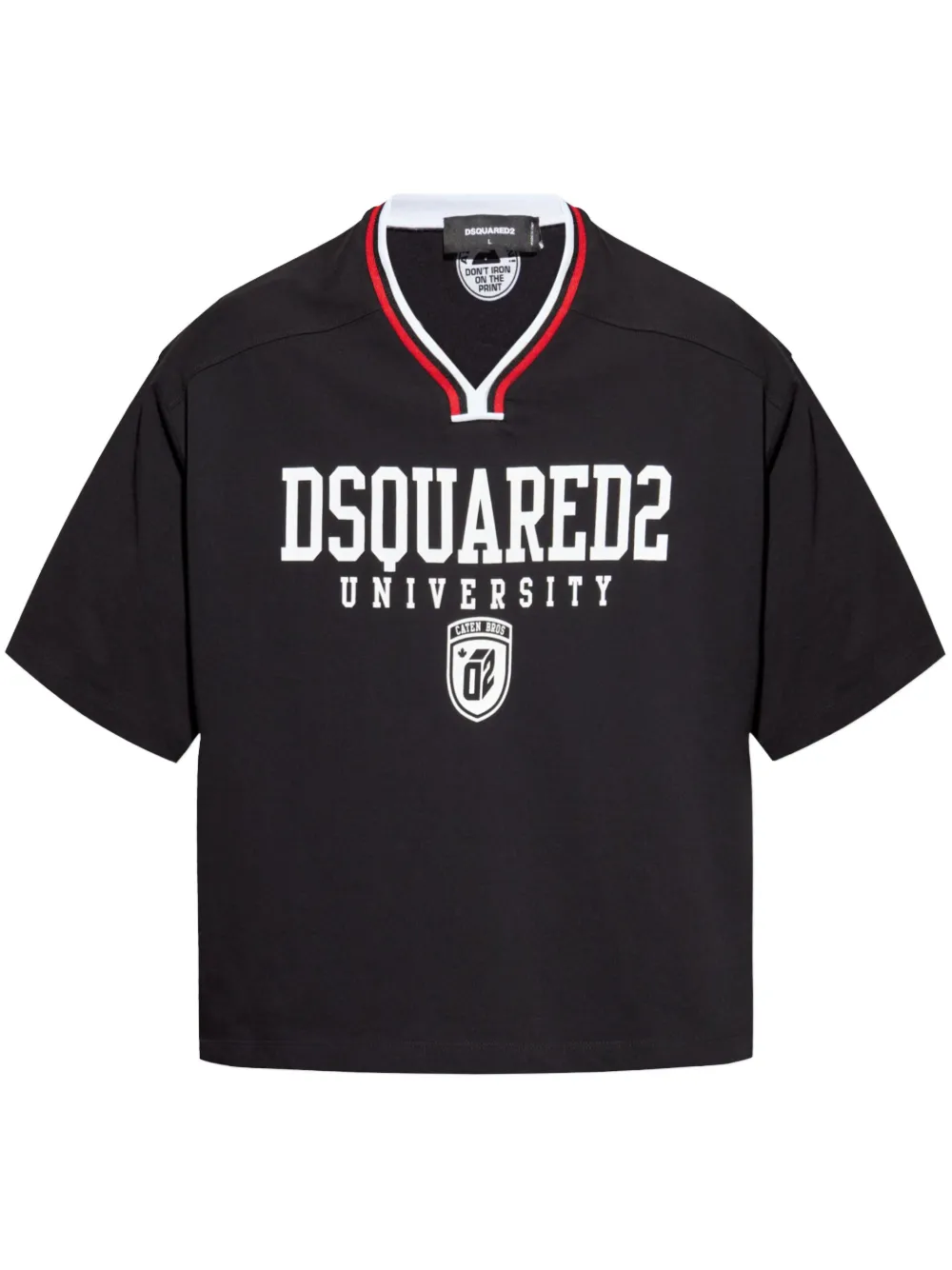 DSQUARED2 T-shirt met logoprint Zwart