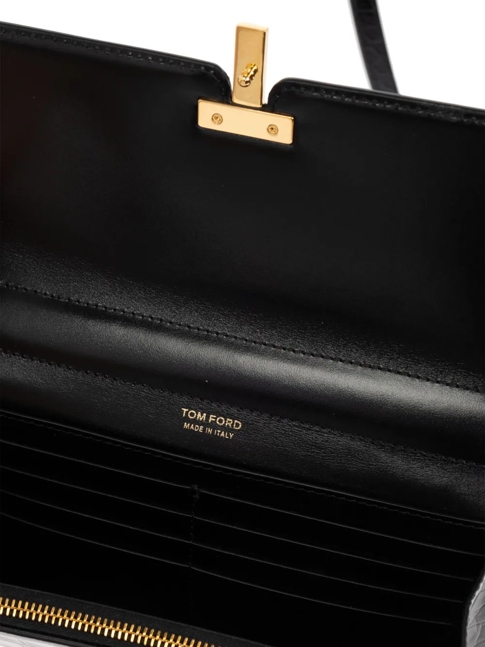 TOM FORD Portemonnee met logoplakkaat Zwart