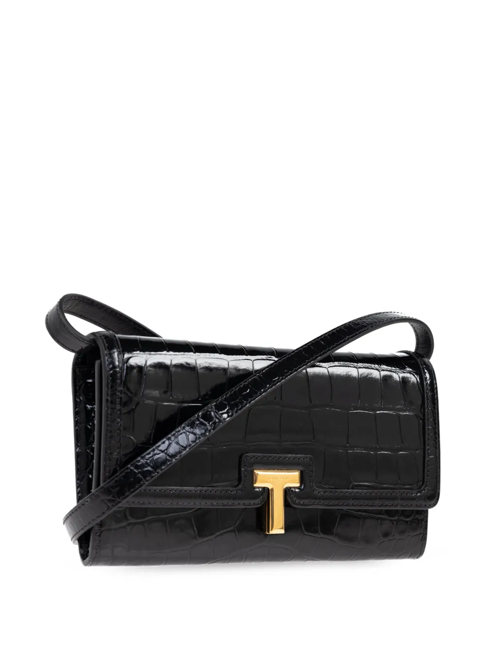 TOM FORD Portemonnee met logoplakkaat Zwart
