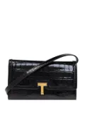 TOM FORD logo-plaque purse - Black
