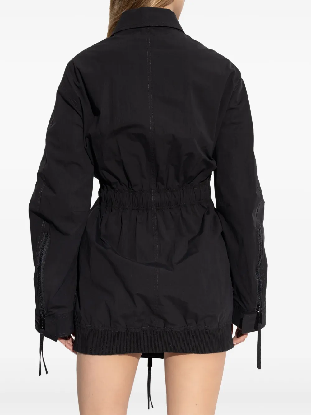 DSQUARED2 Jas met geborduurd logo Zwart