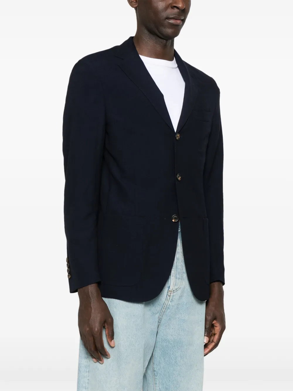 Eleventy Blazer met textuur Blauw