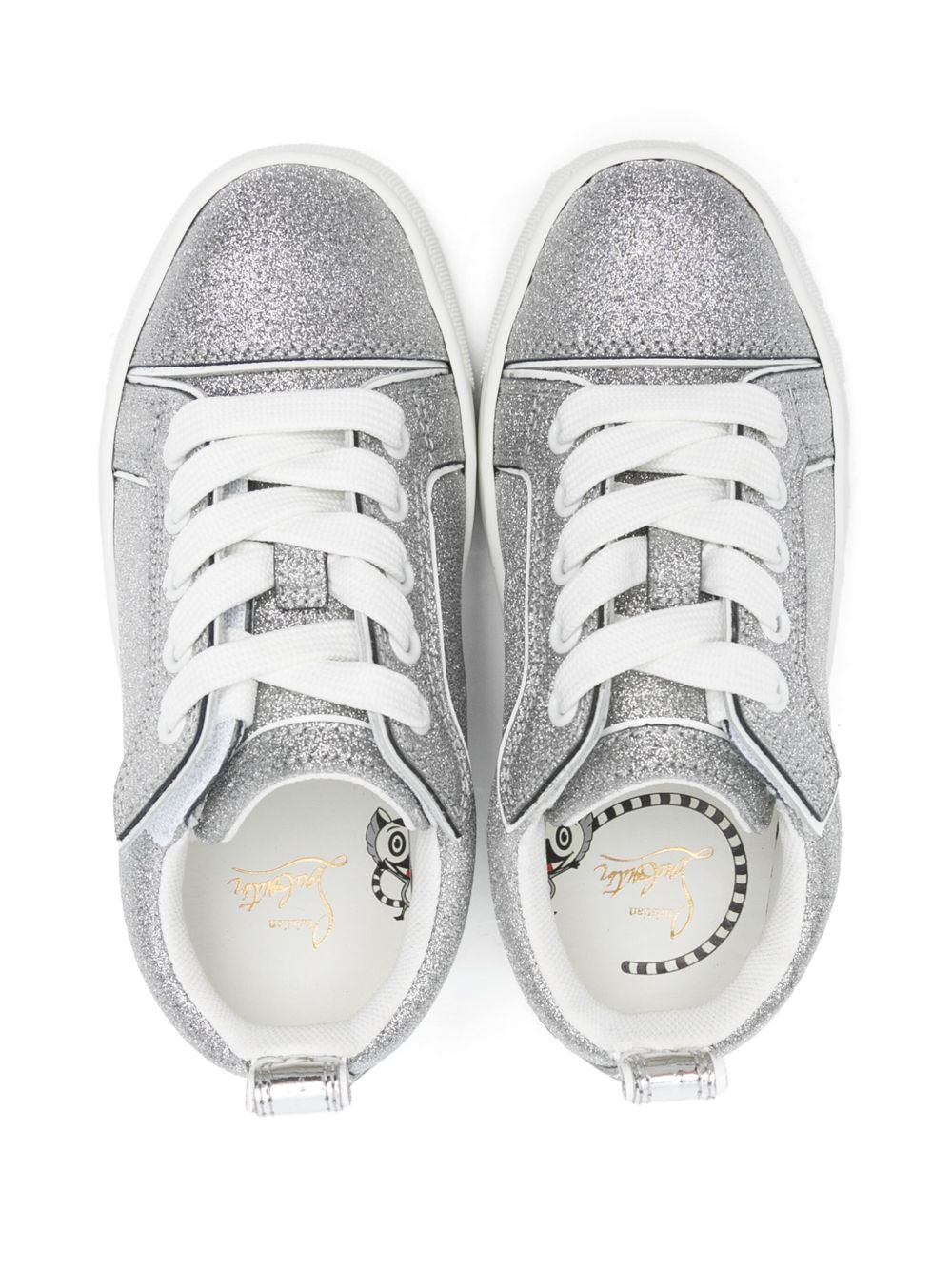 Christian Louboutin Kids Funnyto sneakers Zilver