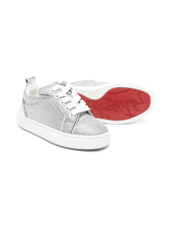 Christian Louboutin Kids Funnyto Sneakers Silver FARFETCH GR