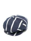 Colorichiari striped baker boy cap - Blue