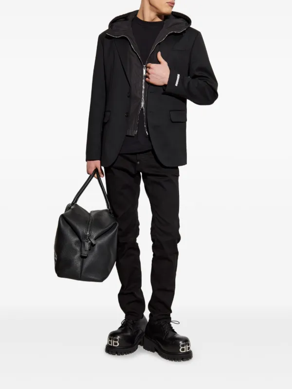 ★完売必至★ DSQUARED2 ☆ D2 デストロイド ジャケット DSQUARED2 レイヤード ジャケット | ブラック | FARFETCH JP