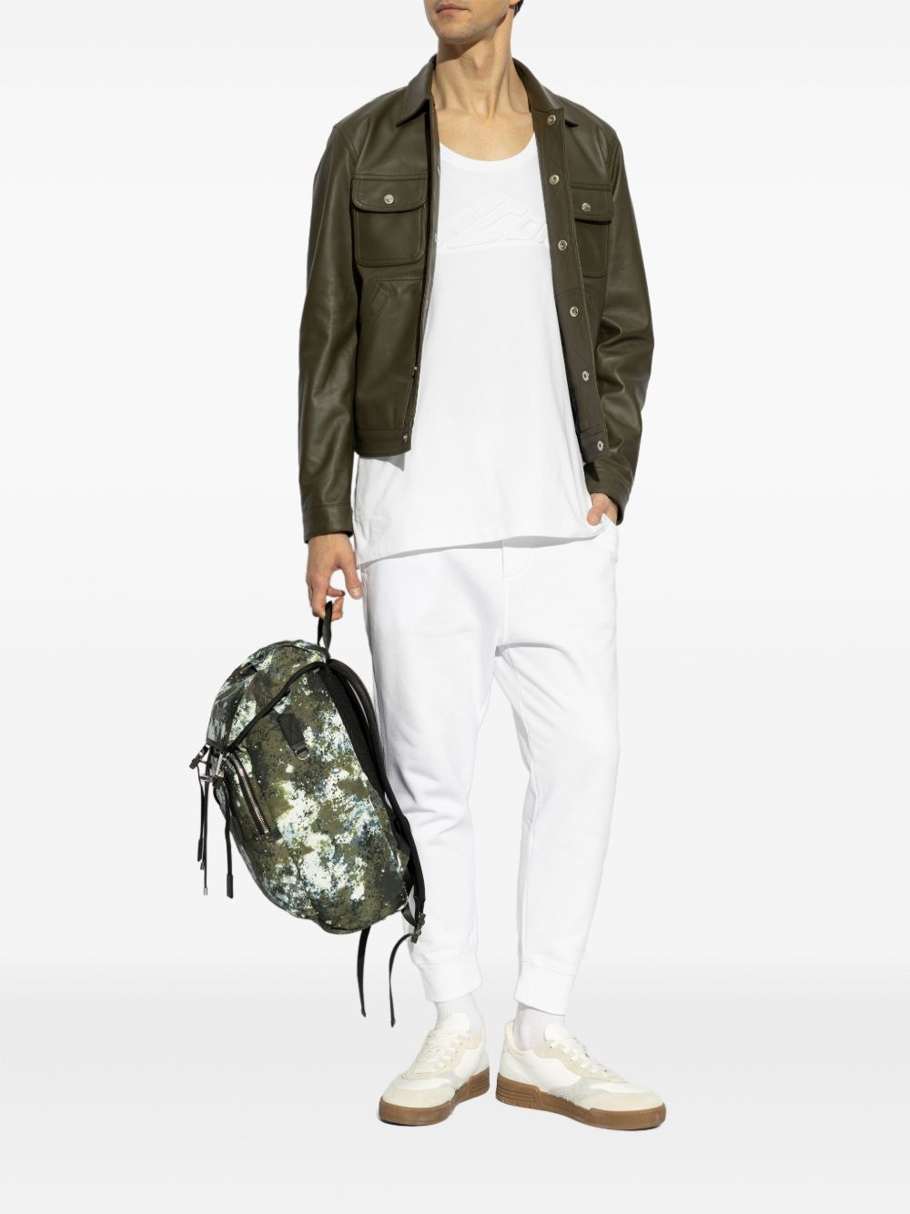 DSQUARED2 Leren jack - Bruin