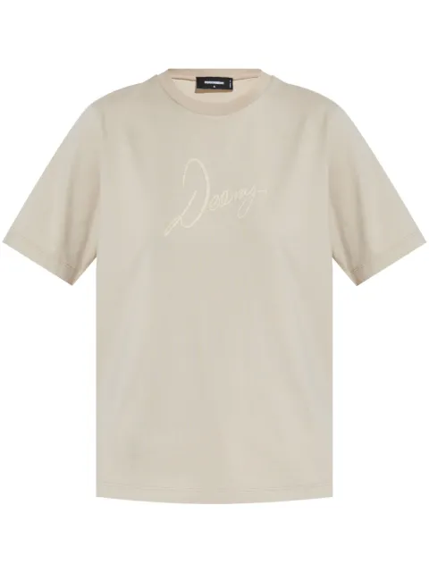 DSQUARED2 playera con texto estampado