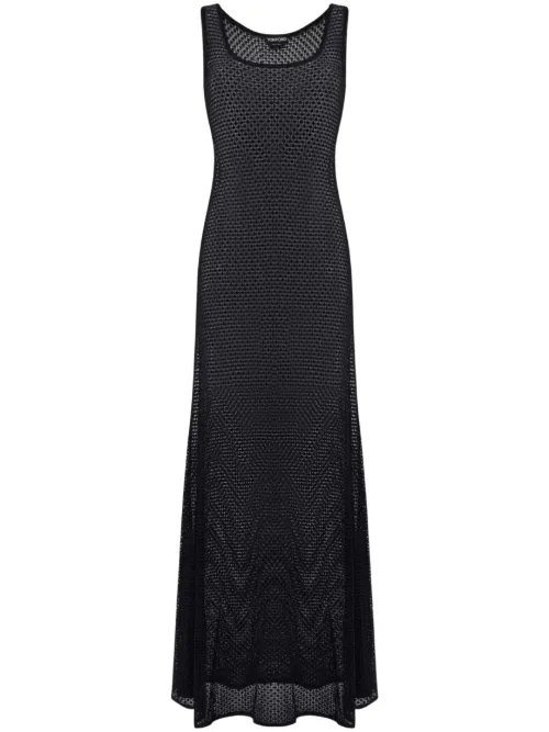 Robe longue sans manches à encolure ronde - TOM FORD - Modalova
