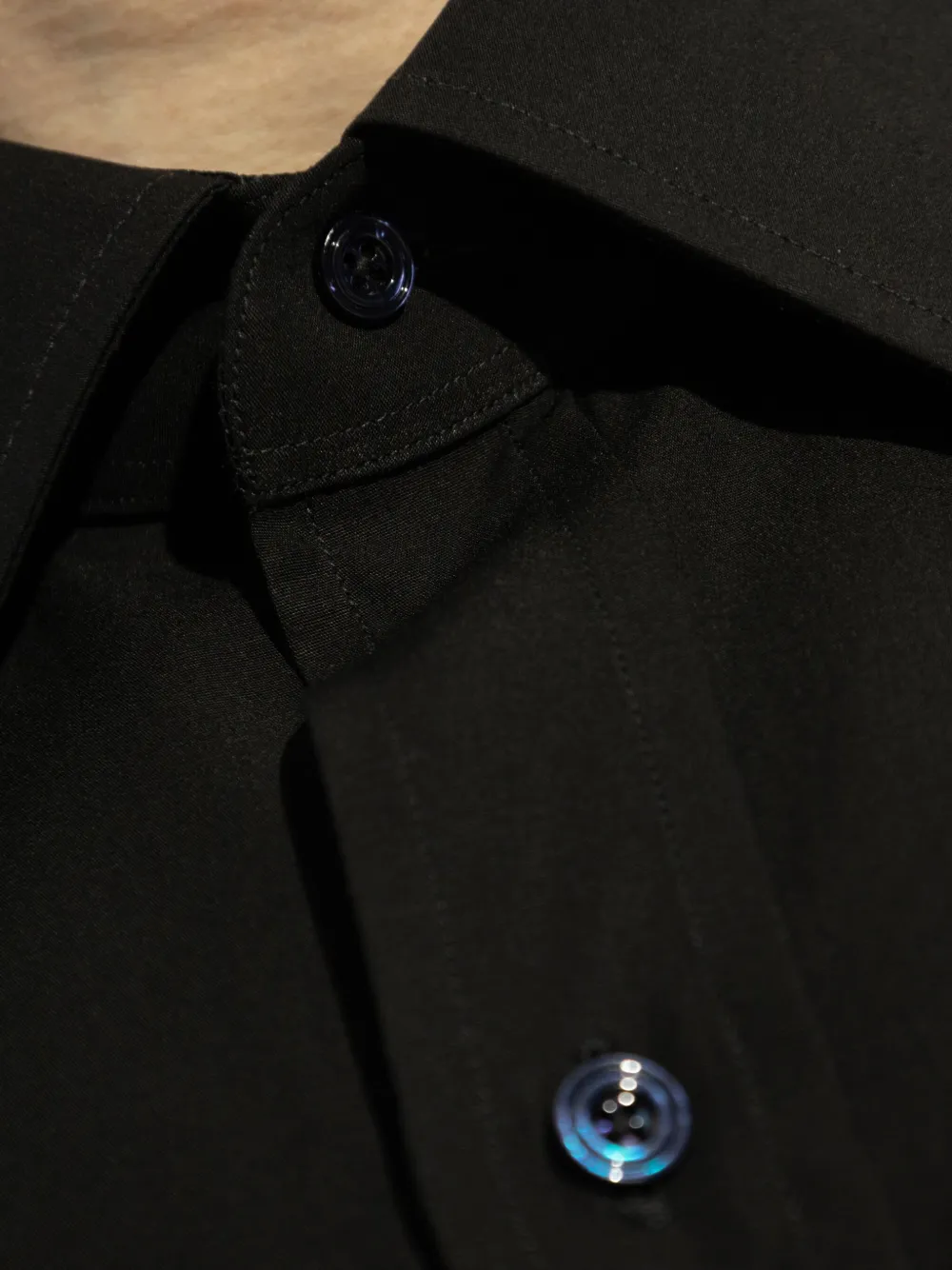 TOM FORD Overhemd met puntige kraag Zwart