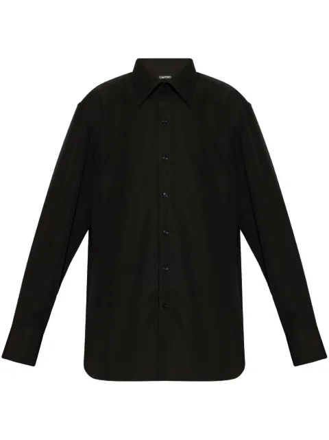 TOM FORD camisa con cuello de pico