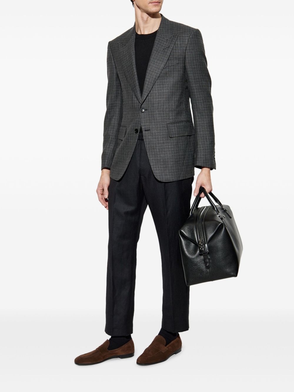 TOM FORD Geruite blazer - Grijs