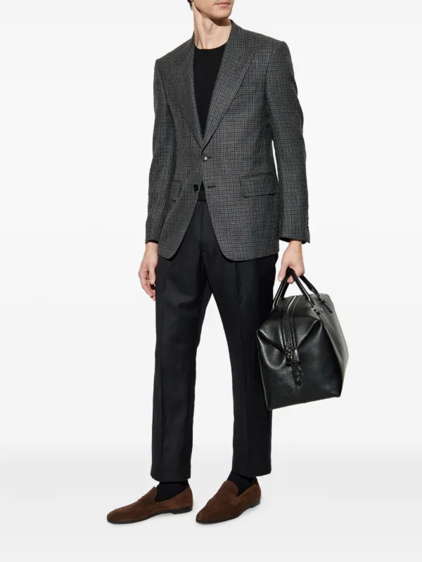 TOM FORD チェック ジャケット | グレー | FARFETCH JP