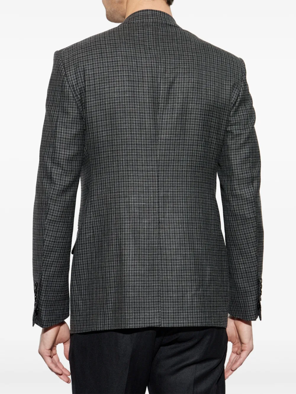 TOM FORD Geruite blazer Grijs