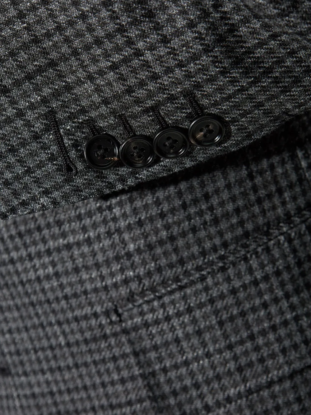 TOM FORD Geruite blazer Grijs