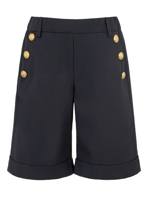 Balmain Kids buttoned-detail cuffed shorts