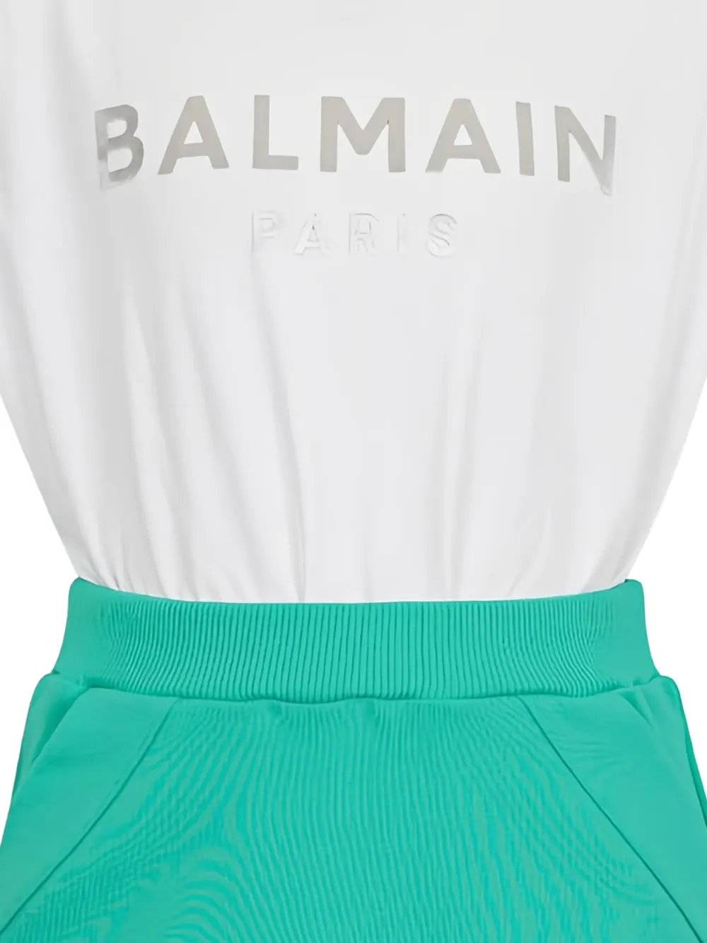 Balmain Kids logo-print panelled mini dress | Girls Dress Sets | Image 2