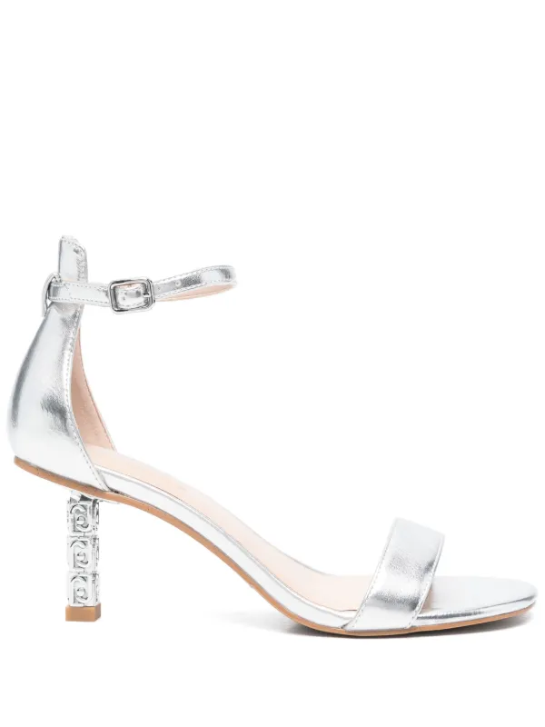 LIU JO 75mm Ale Sandals Silver FARFETCH ID