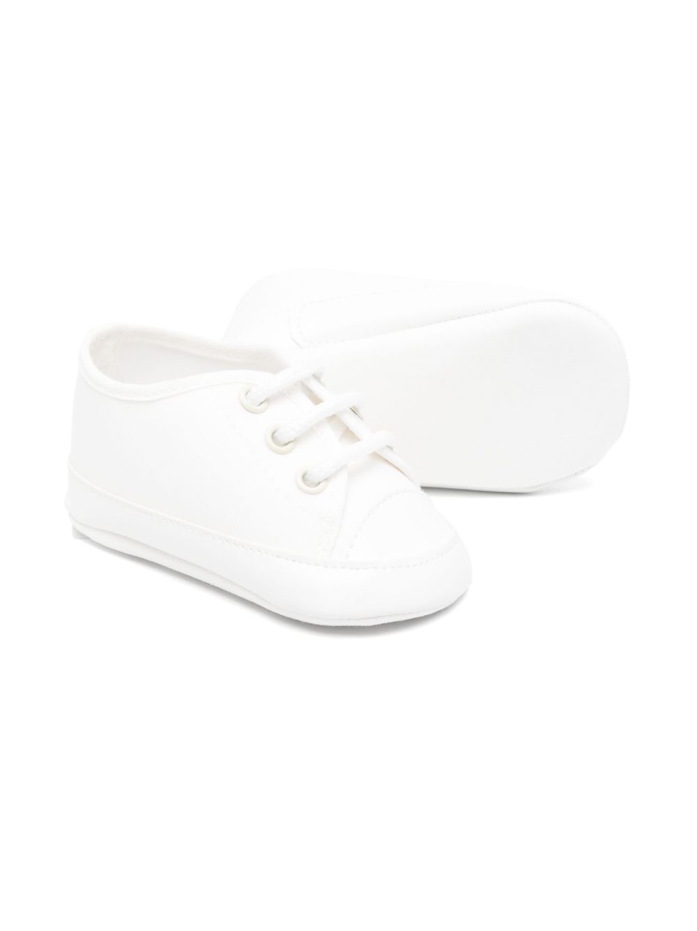 Colorichiari leather-trim sneakers - White