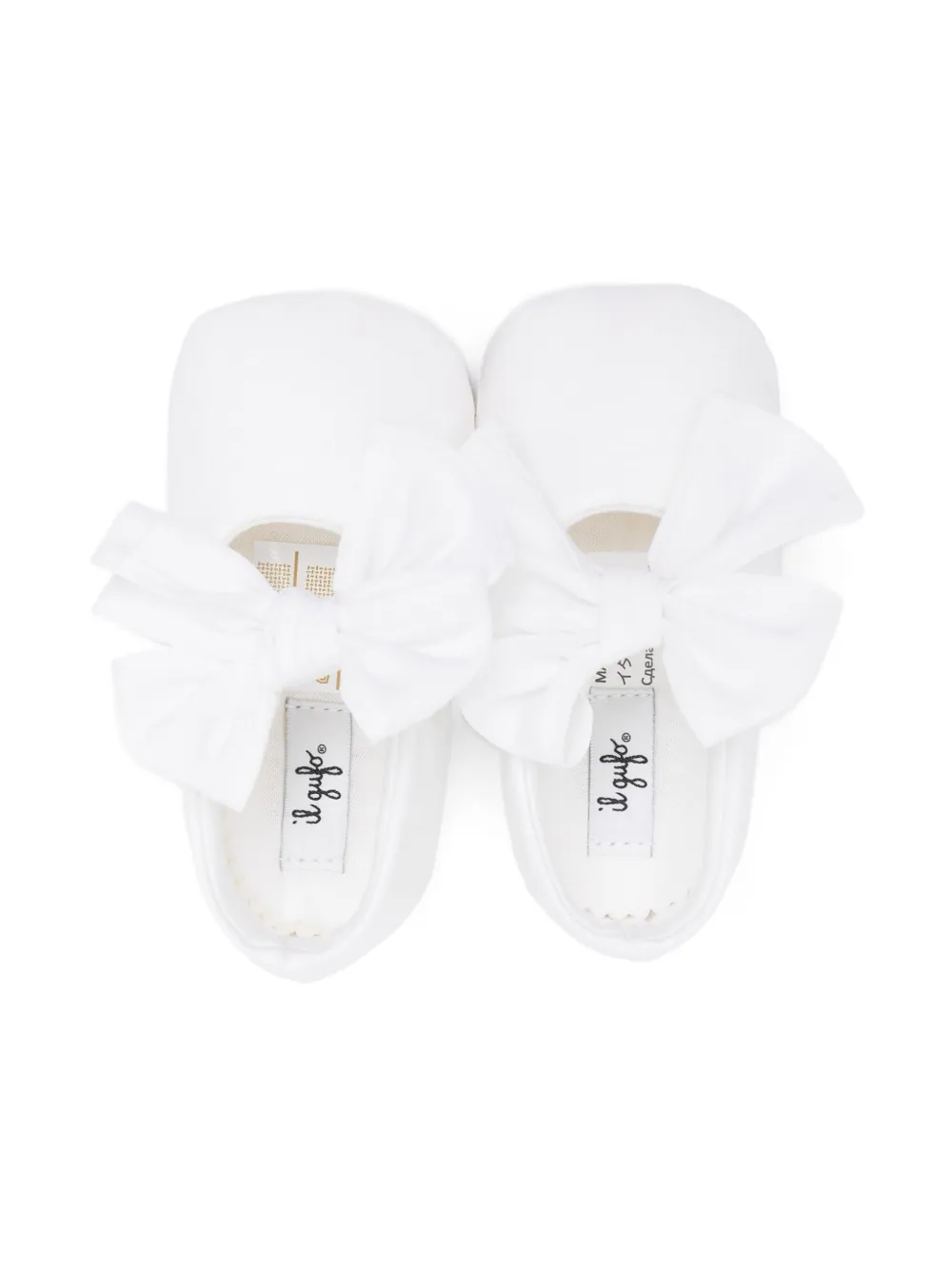 Il Gufo bow-detail ballet flats White