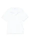 Il Gufo palm tree-embroidered polo shirt - White