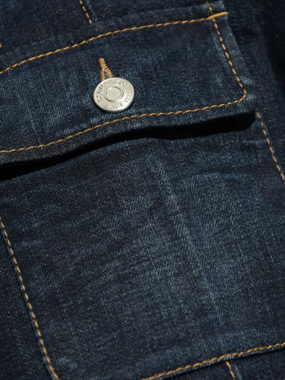 DSQUARED2 Denim jack met logopatch Blauw