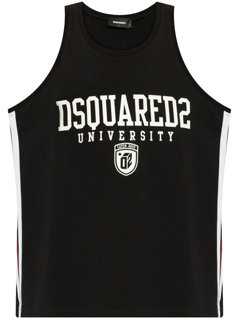 DSQUARED2 Tanktop met logoprint Zwart