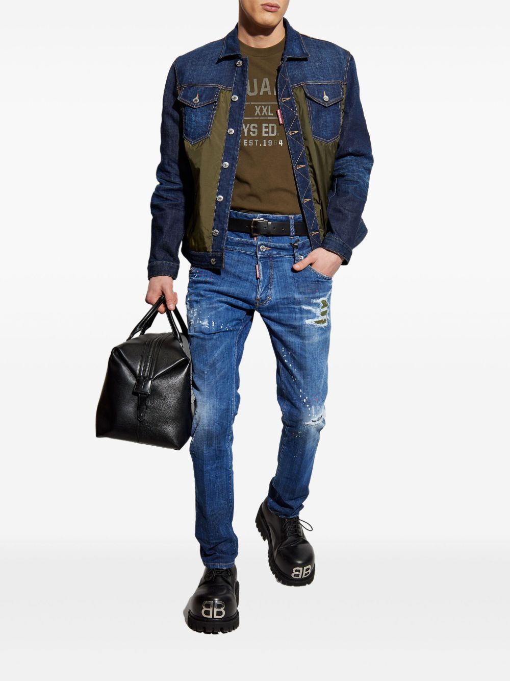 DSQUARED2 logo-tag jeans - Blue