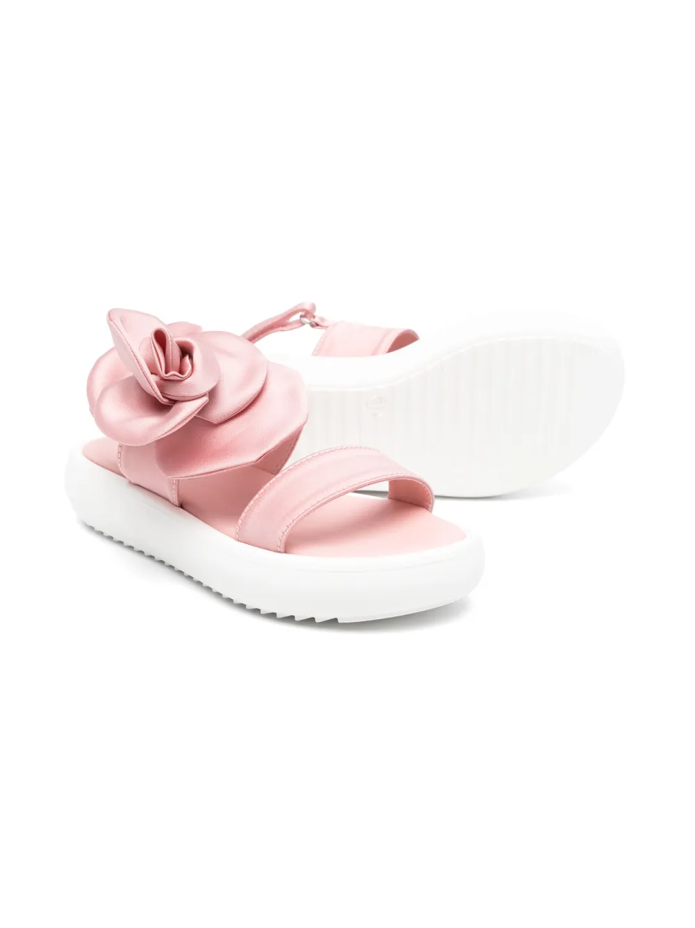 MONTELPARE TRADITION floral-appliqué sandals Pink