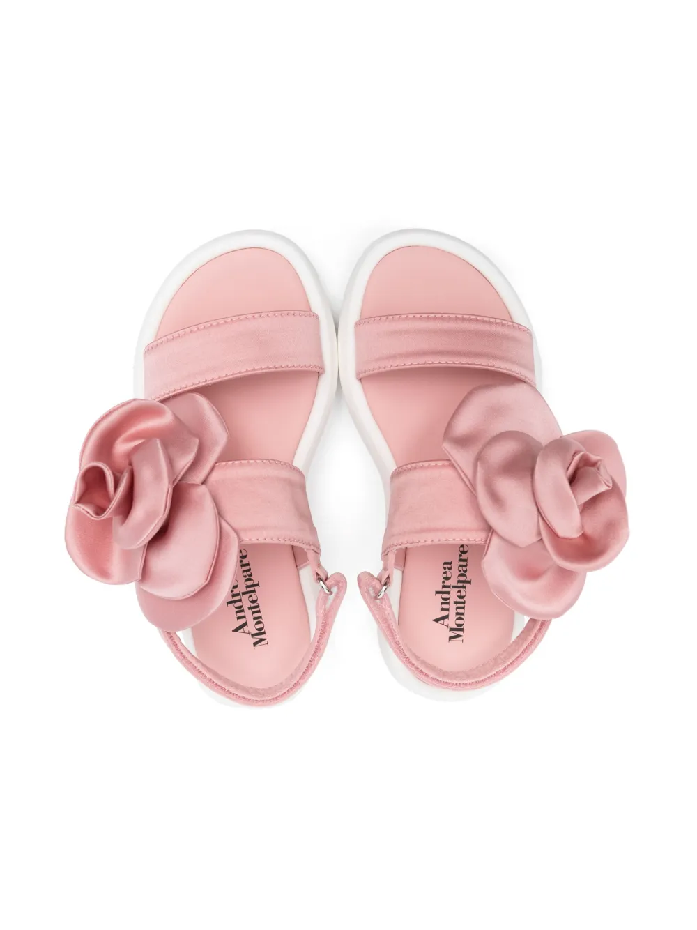 MONTELPARE TRADITION floral-appliqué sandals Pink