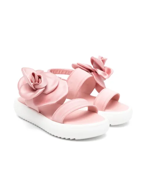 MONTELPARE TRADITION sandalias con apliques de flor