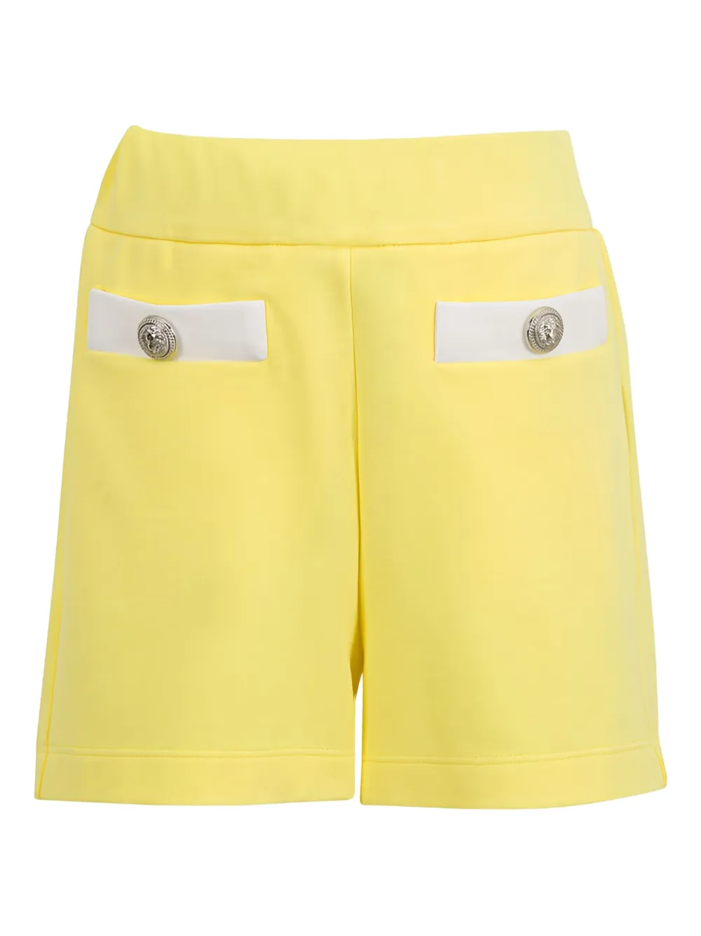 Balmain Kids button-embellished pocket shorts | Yellow | Image 1