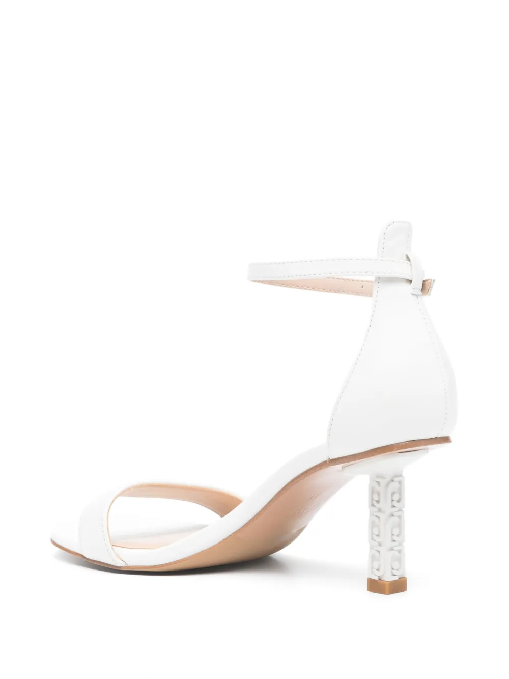 LIU JO 75mm Ale sandals White