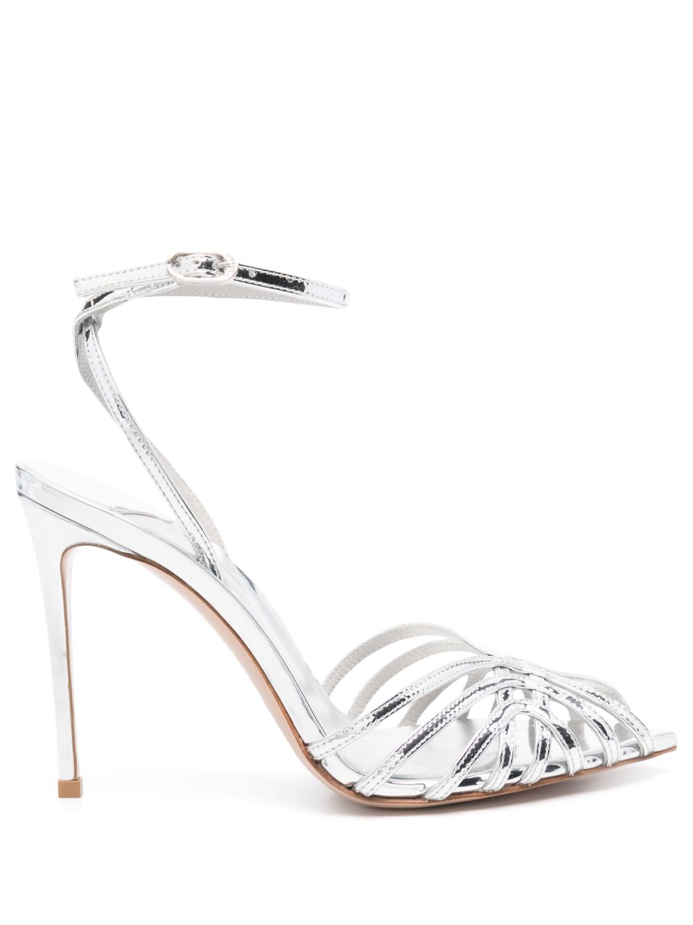 Le Silla 110mm Embrace sandals Silver