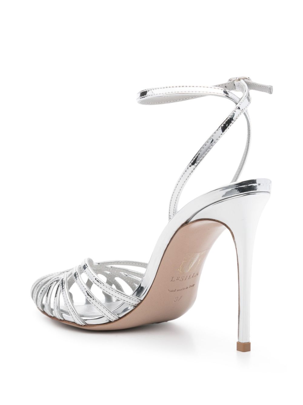 Le Silla 110mm Embrace sandals Silver