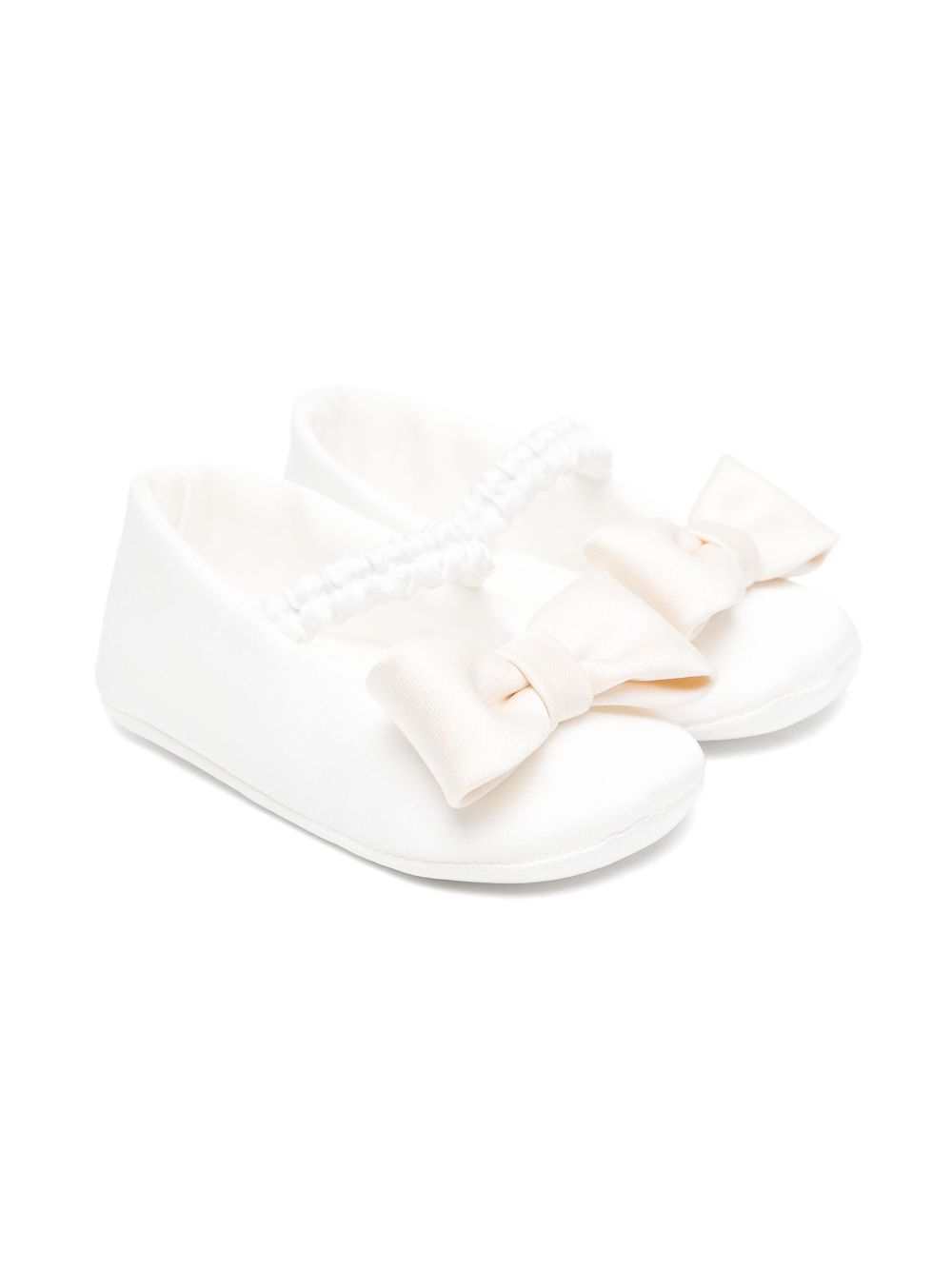 Colorichiari bow-detail ballet flats - White