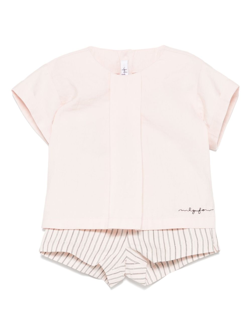 IL GUFO STRIPED SHORT SET