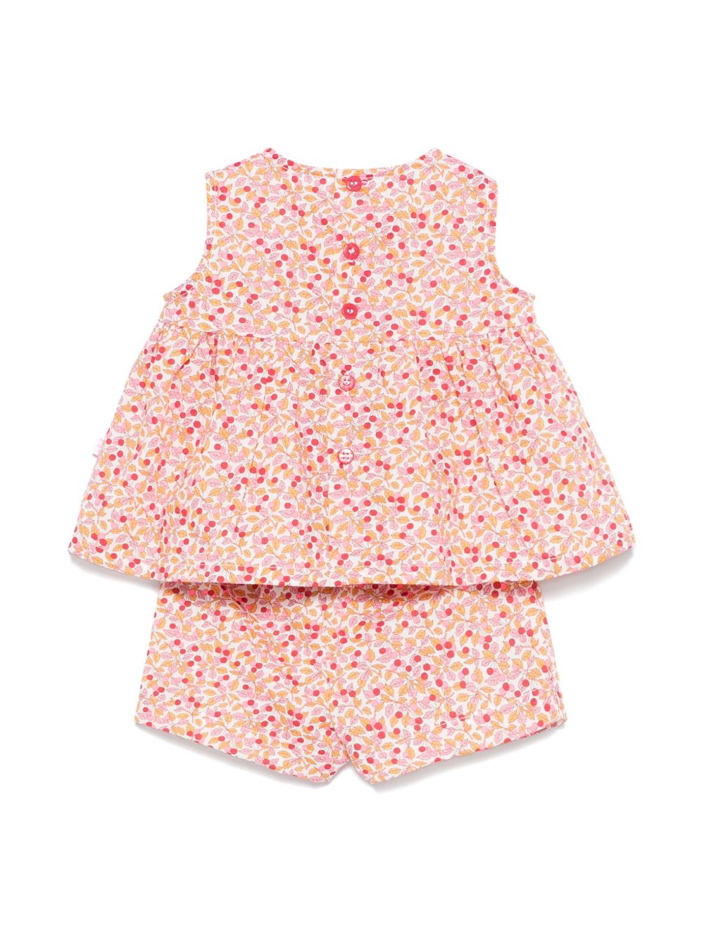 Il Gufo Shorts met bloemenprint - Roze