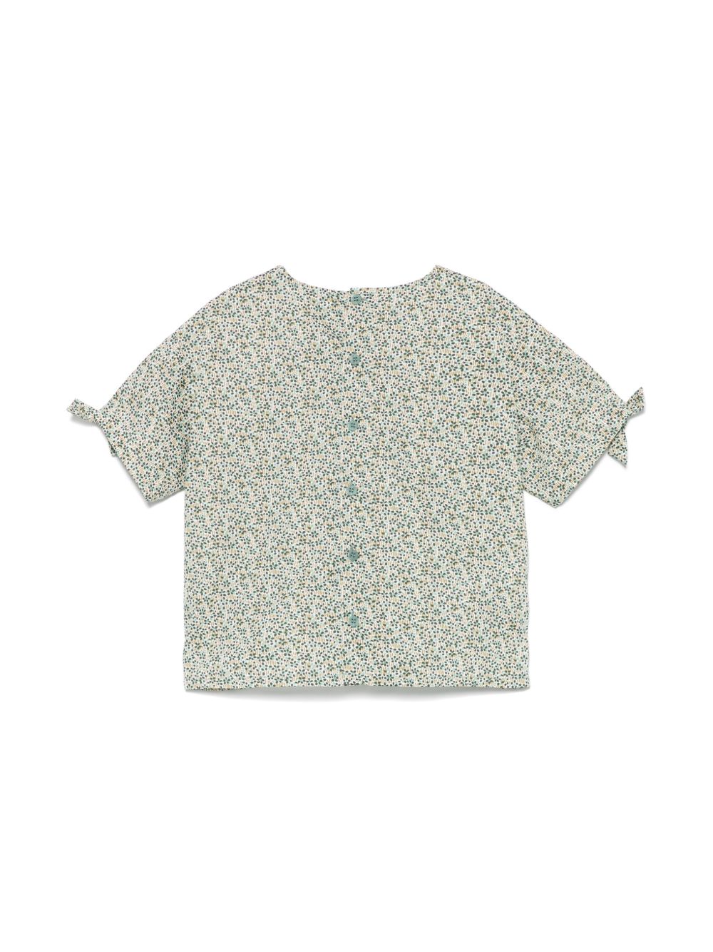 Il Gufo floral-print blouse - Green