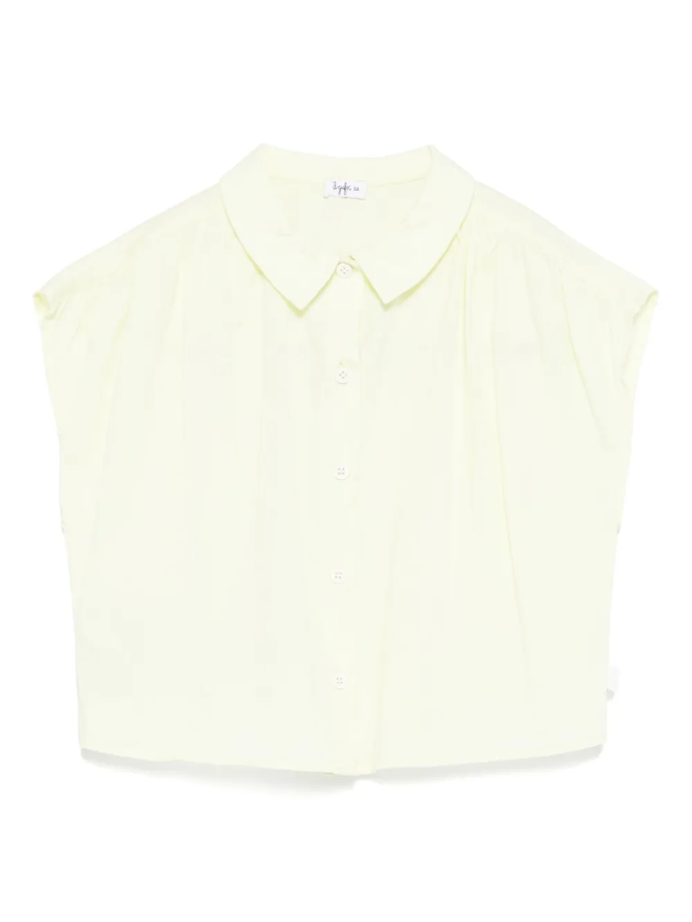 Il Gufo logo-tag shirt | Green | Image 1