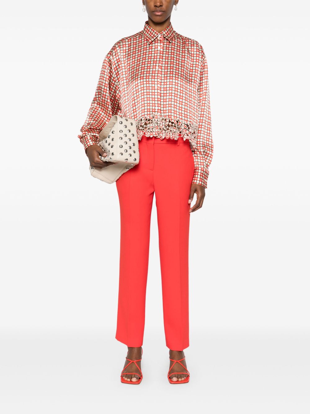 Ermanno Scervino Blouse met print - Rood